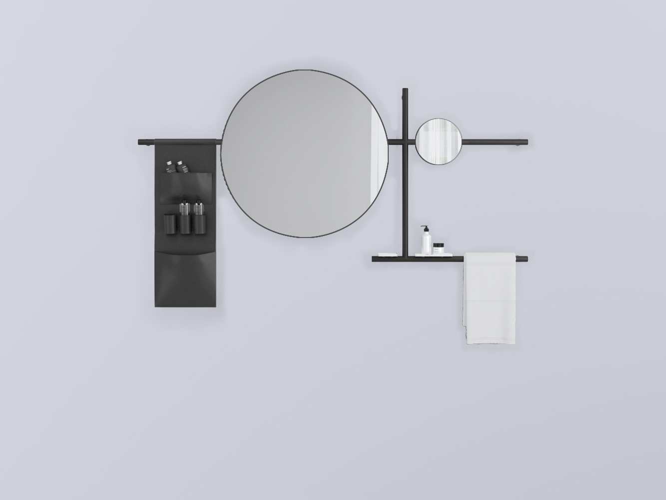 SWSTTE-RO+SWSPT-CM+SWSPI-NM+SWM10-BI+SWM20-BI+SWSCT-NE . круглый стали cielo Siwa Ceramica Cielo