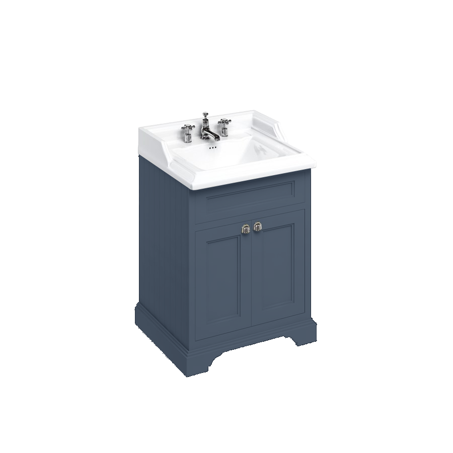 Burlington Отдельностоящий блок 65 с дверьми и классической раковиной Classic Grey с 1 отверстием под смеситель Раковина FF8G_B15 1TH  - Вид №14