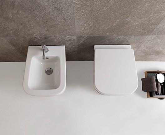 Подвесной унитаз настенный Белый Ceramica Globo STONE Италия sun-id-1409495 - Вид №8