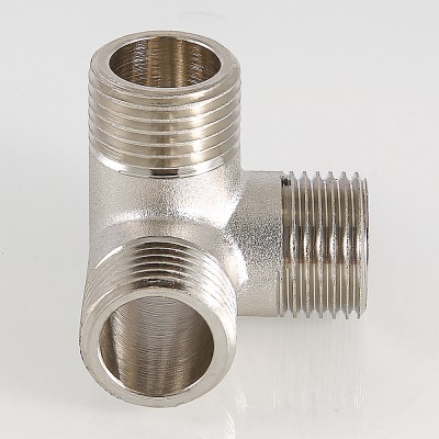 VTr.661.N.0004 Фитинг резьбовой – крестовина двухплоскостная Valtec ½  - Вид №15