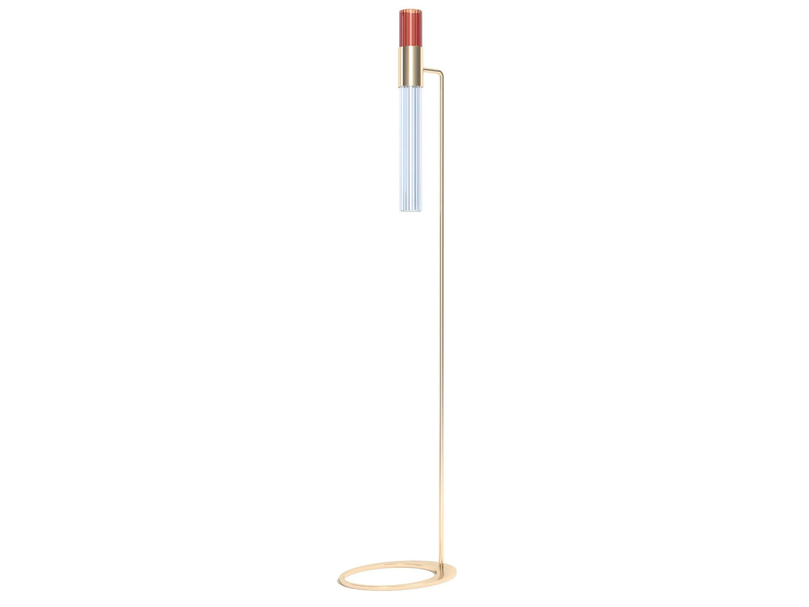 Светодиодная напольная лампа из латуни и цветного стекла LUCE TU Sbarlusc ARCH-00047129