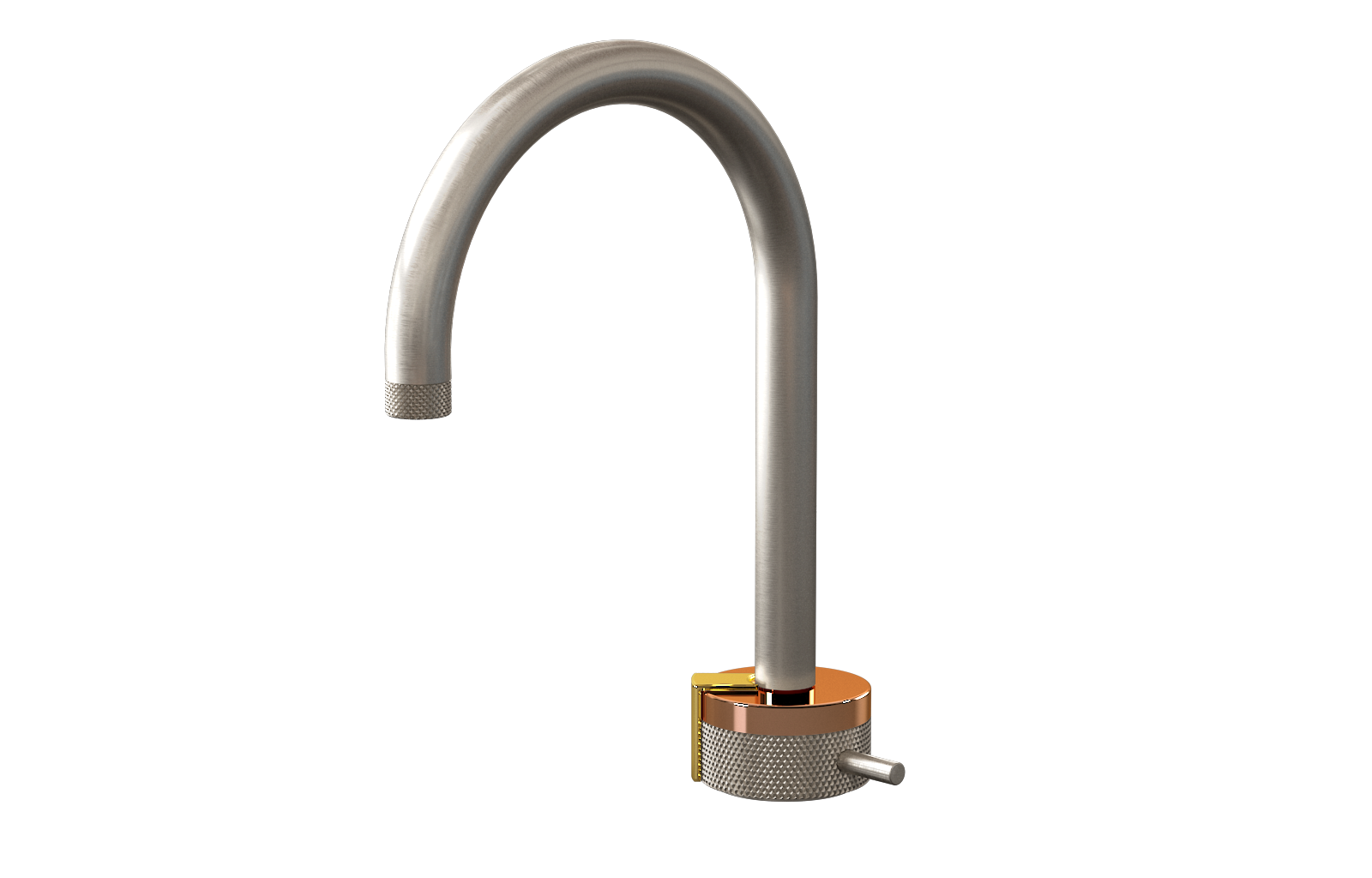 E-11502-R1RG-L2AU-BNi Однорычажный прогрессивный смеситель для раковины - излив 16см GRAFF MOD+