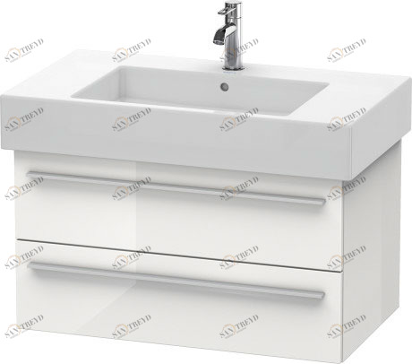 XL635208585 Тумбочка подвесная X-Large #XL6352 800 x 468 мм Белый глянцевый лак Duravit