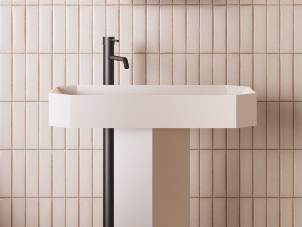 Прямоугольная раковина Livingtec® на колонне Ex.T оригами ARCH-00097206