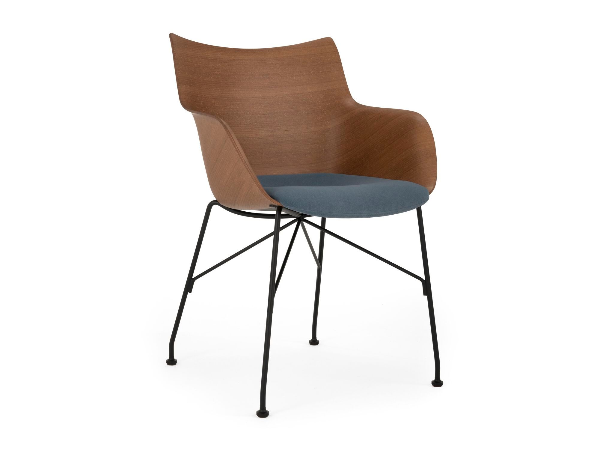 Стул из шпона с мягким сиденьем Kartell Smart Wood ARCH-00115259