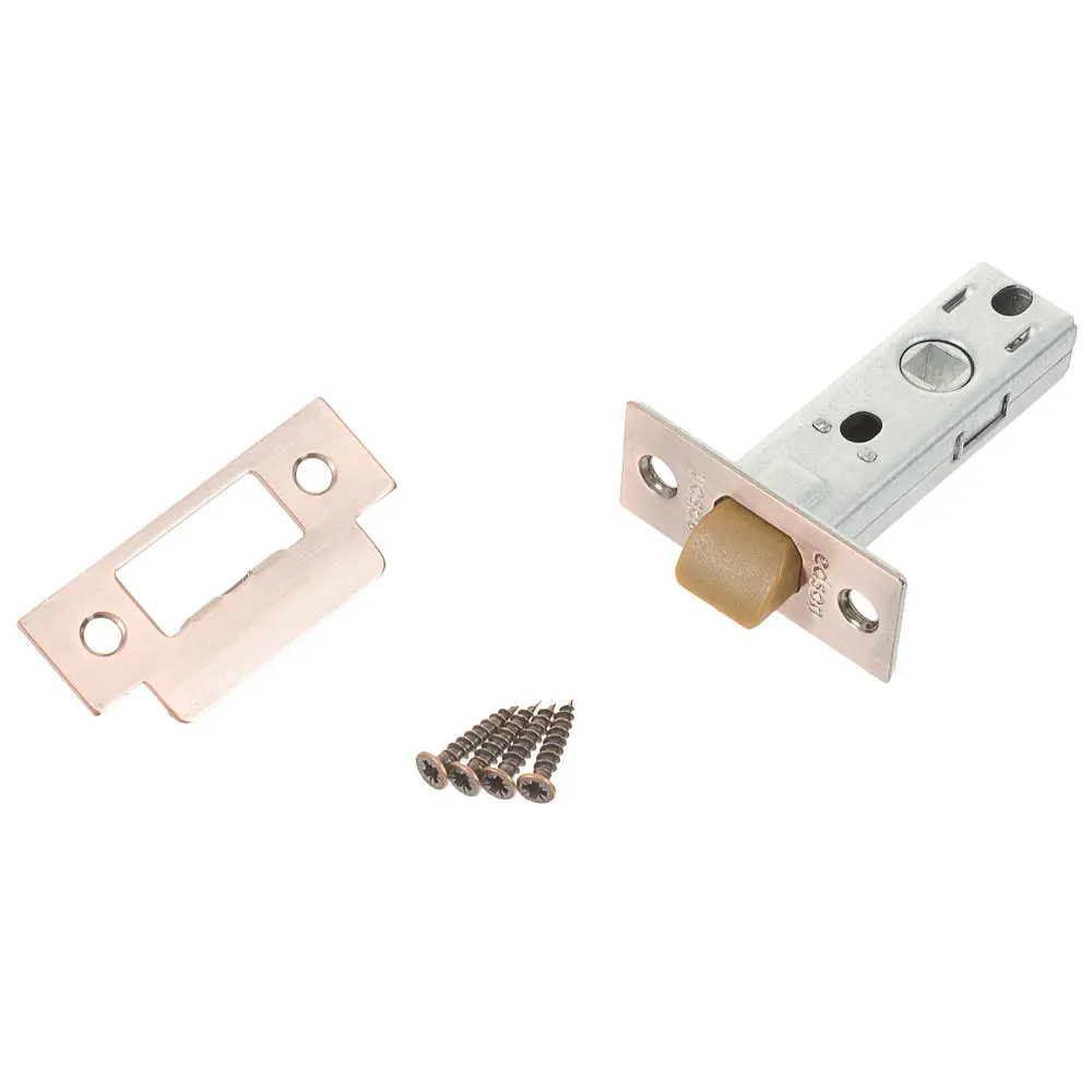 Защёлка межкомнатная EDS-6-45 сталь/пластик цвет медь EDSON STLM-2095371 - Вид №1