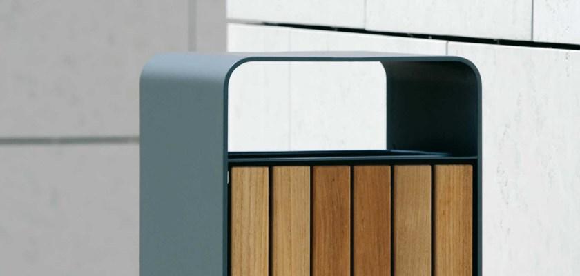 Metalco Урна деревянная с пепельницей sun-id-1417590 - Вид №3