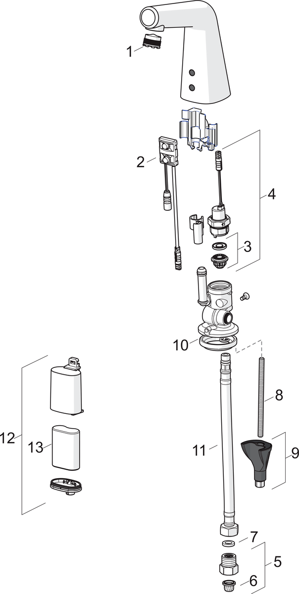 Oras 3014F Смеситель для умывальника, 6 V 3014F Inspera XS Хром  - Вид №4