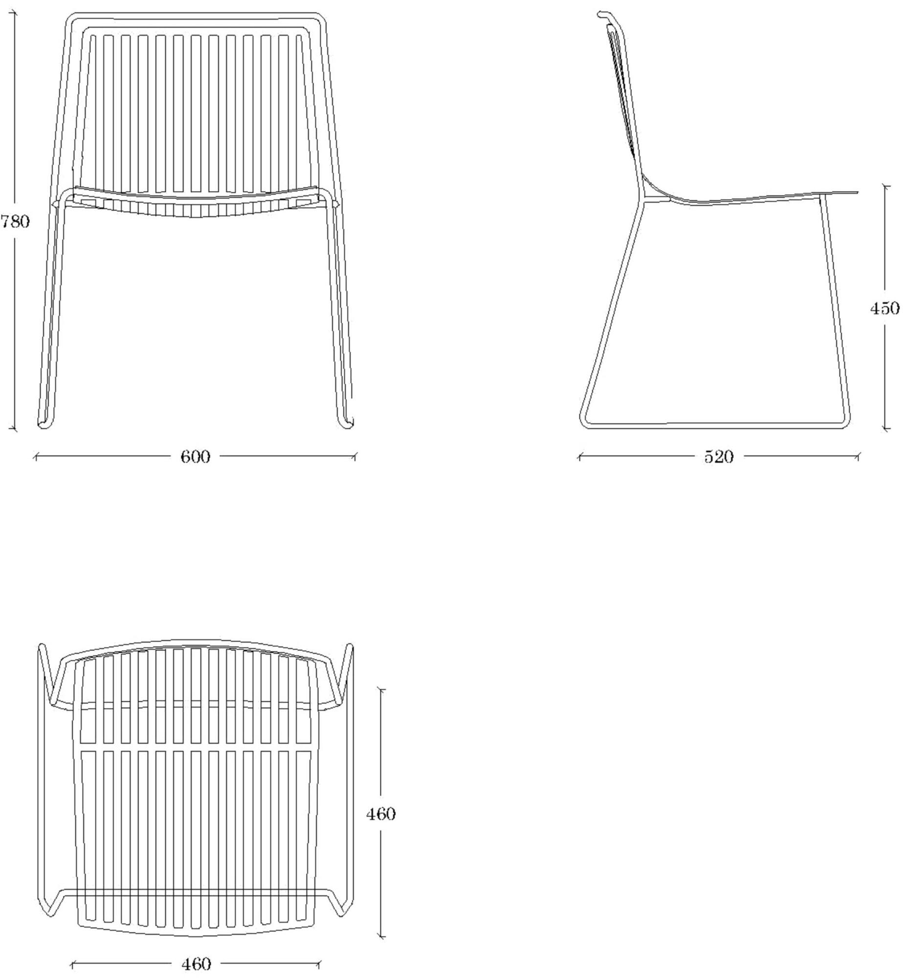 ONDARRETA Стул для сада со стальными санями Alo sun-id-1403161 - Вид №11