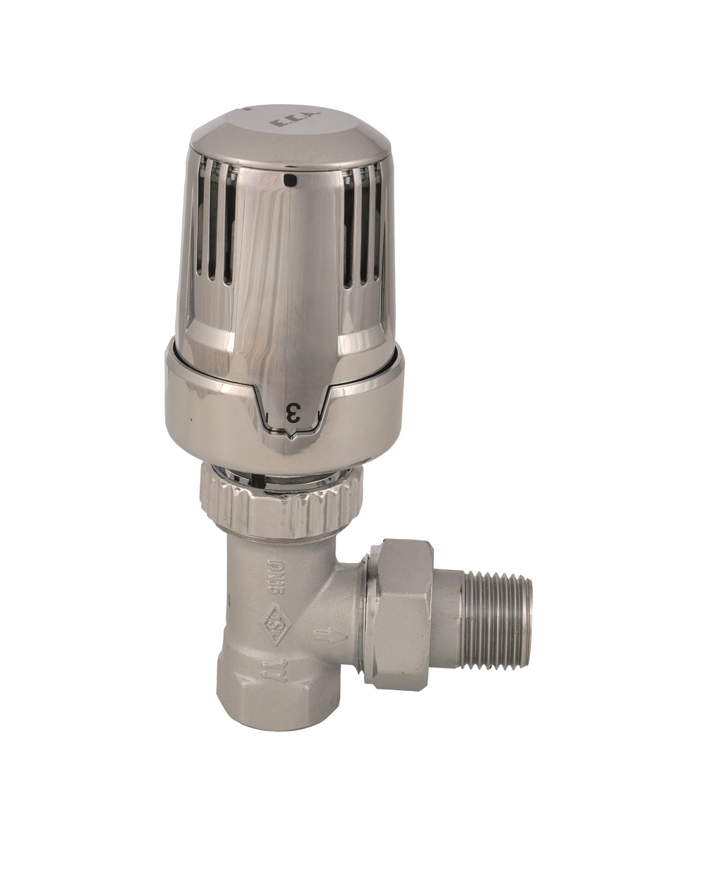 Регулировка потока хрома TRV Термостатические клапаны радиатора Eca sun-id-2094483 - Вид №1