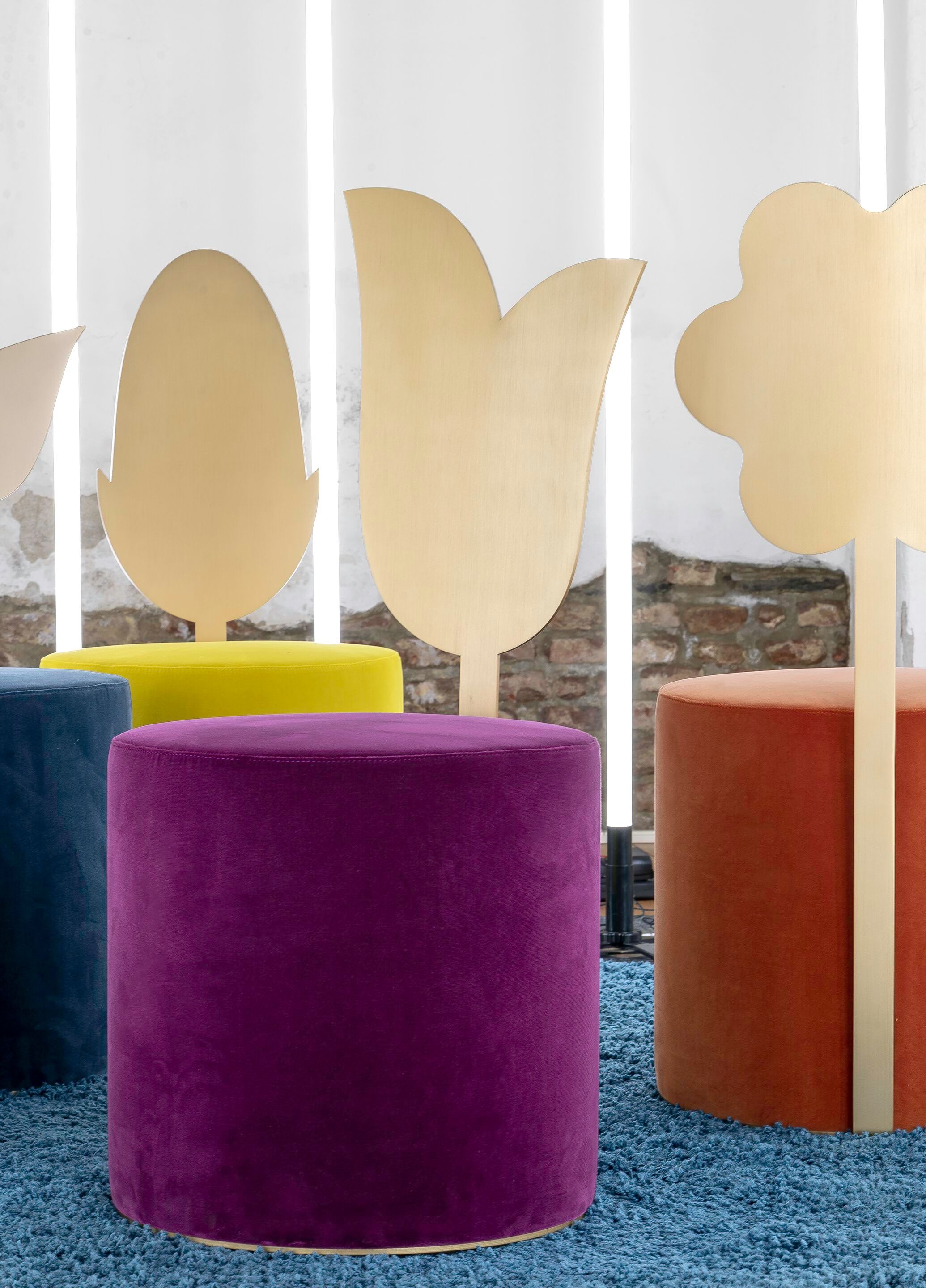 Круглый пуф из ткани Secolo GIARDINO BOTANICO ARCH-00030055 - Вид №6