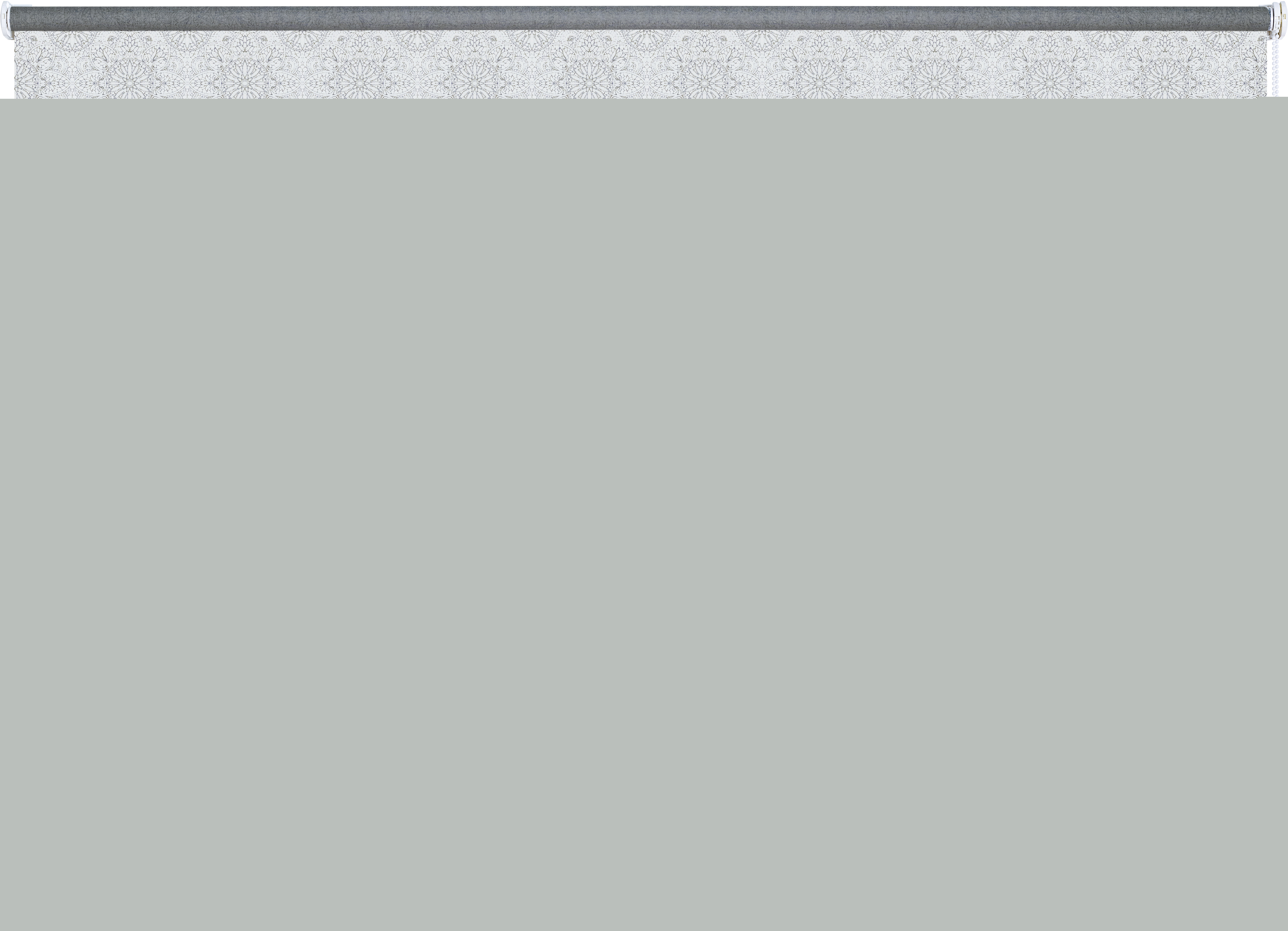 Рулонная штора GARDEN Neo Classic серая с орнаментом 140×175 см 82934354 STLM-0038138