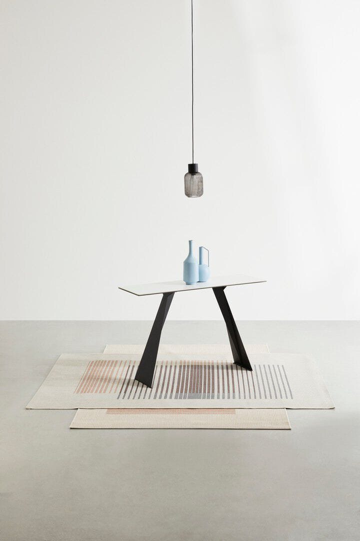 Прямоугольная консоль из керамики и стали BIZZOTTO BLAZAR ARCH-00102182 - Вид №1