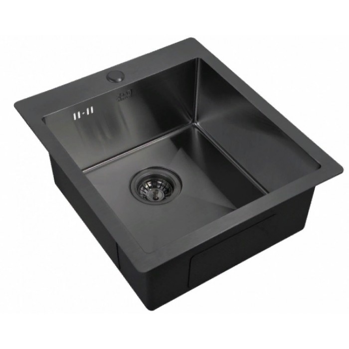 Zorg INOX-PVD 4551 GRAFIT Мойка кухонная прямоугольная Zorg  - Вид №1