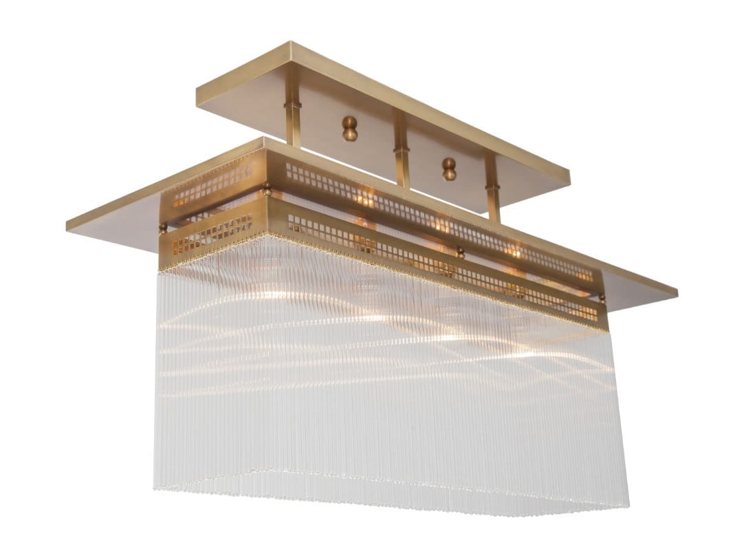 Подвесной светильник ручной работы из латуни Patinas Lighting Hoffmann ARCH-00040283