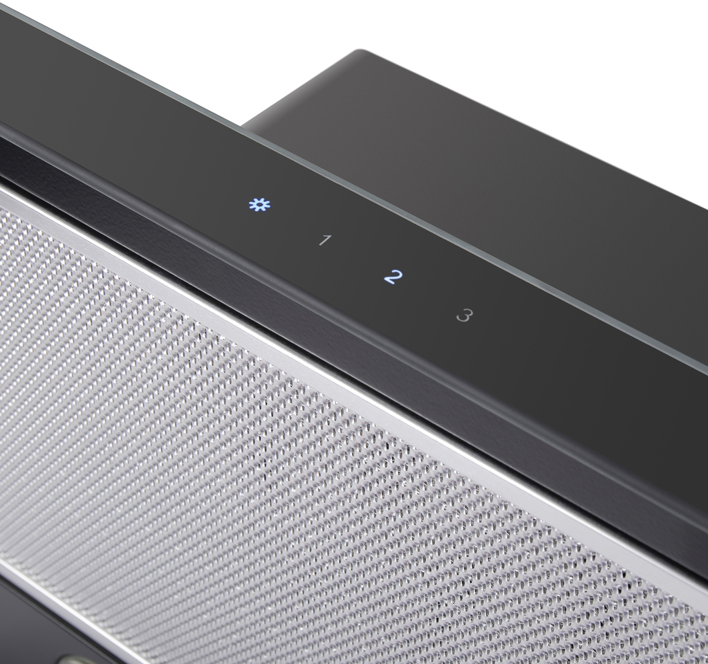 OUSE TOUCH 60 Glass Black Вытяжка ouse touch 60 черный/черное стекло/ • тип: встраиваемая• цвет: черный• управление: сенсорное• ширина, мм: 600• полная потребляемая мощность, вт: 190• количество скоростей: 3• максимальная производительность, м3/ч: 750• ди Santreyd  - Вид №15