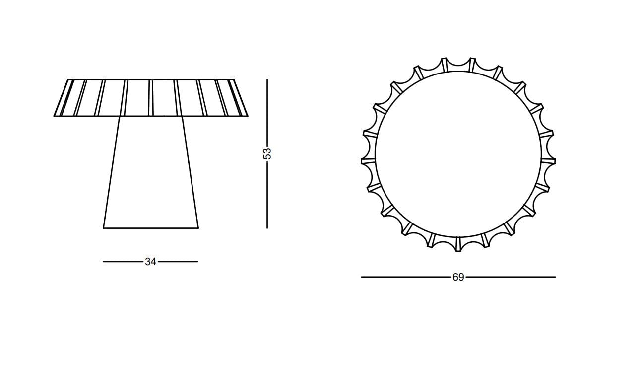 Журнальный столик из полиэтилена SLIDE FIZZZ ARCH-00034870 - Вид №6