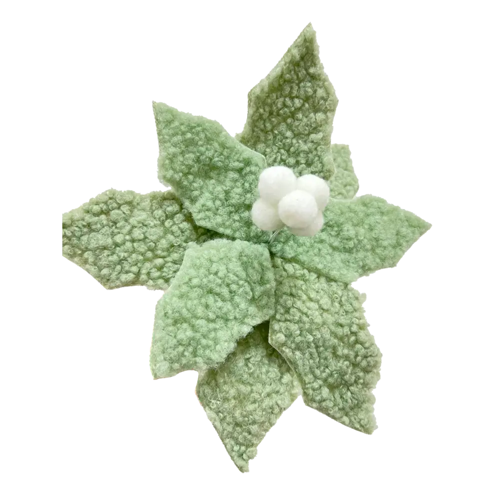 89381684 Украшение елочное «Цветок», 24x15.5 см, цвет зеленый STLM-1419028 Santreyd  - Вид №1