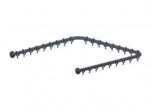 801.34B310 Карниз HEWI Edition matt | Polyamid