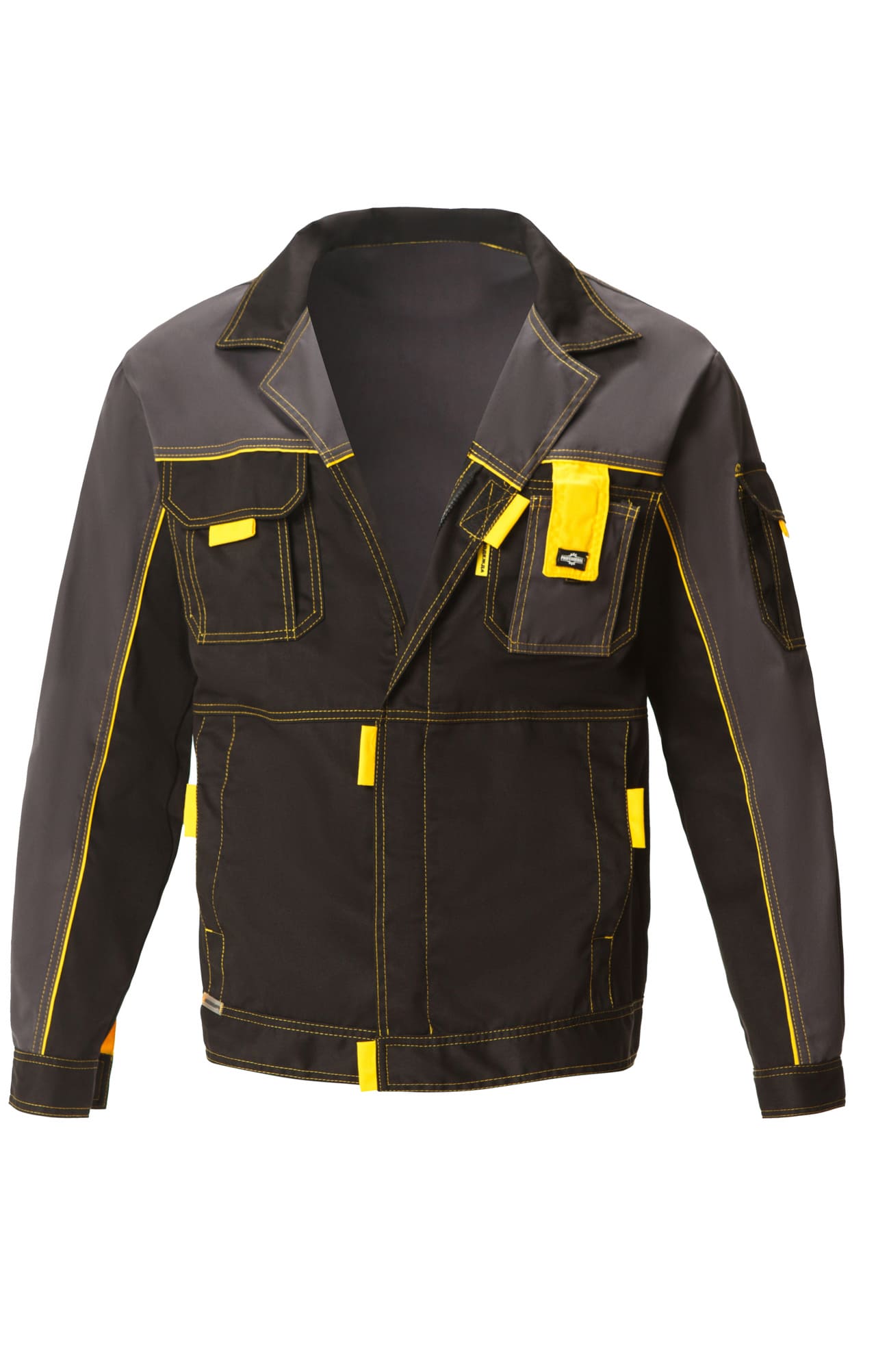 4956829 Костюм "Профессионал-2" черный-графит-желтый GENESIS  Летняя спецодежда  размер 52-54/170-176  - Вид №3