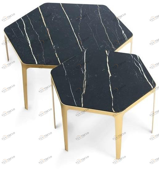 Bonaldo Шестиугольный керамический журнальный столик Panorama sun-id-1487776