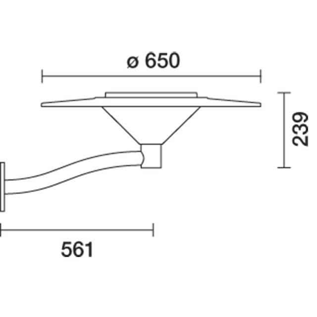 Настенный литой алюминиевый светодиодный уличный фонарь iGuzzini Сумерки ARCH-00095243 - Вид №1