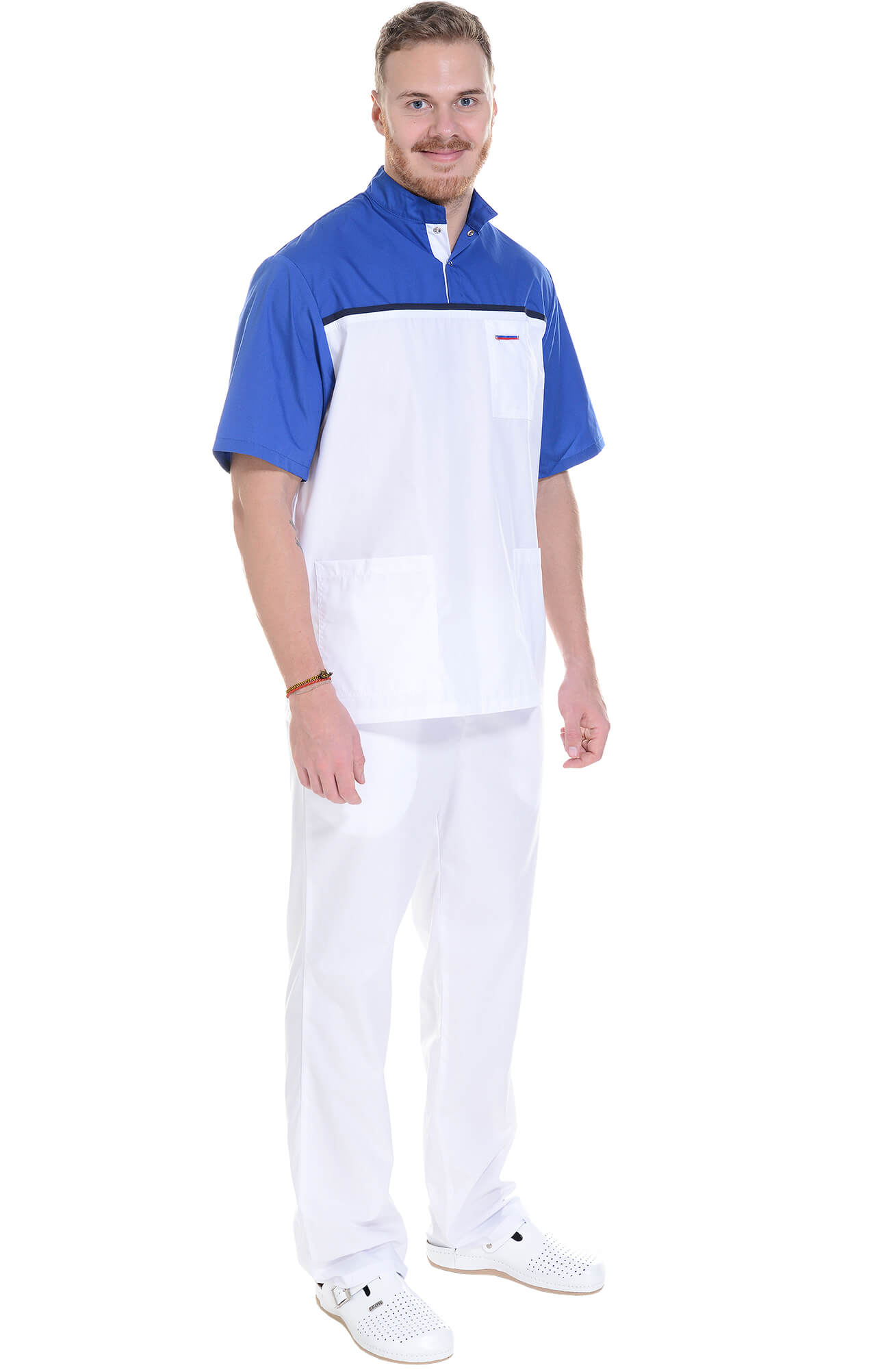 61944 Костюм "Лидер" белый василек  Медицинская одежда  размер 48-50/170-176 Спецодежда  - Вид №14