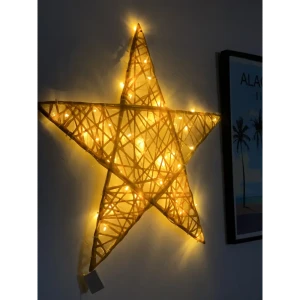Электрическая светящиеся фигура Звезда 100 LED 90x90x5 см теплый белый свет 86164032 STLM-2161664