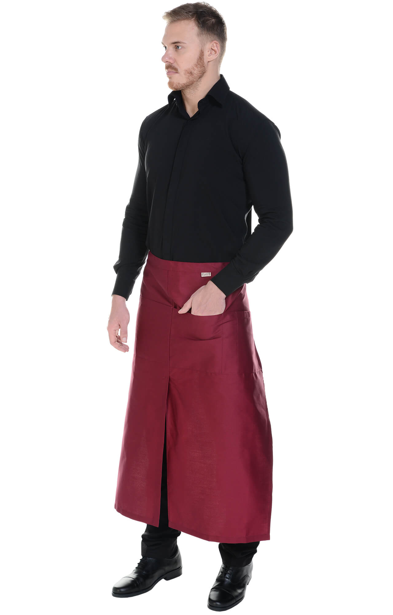 59924 Фартук  удлиненный, цвет burgundy BARISTA  Одежда для официантов  размер  - Вид №8