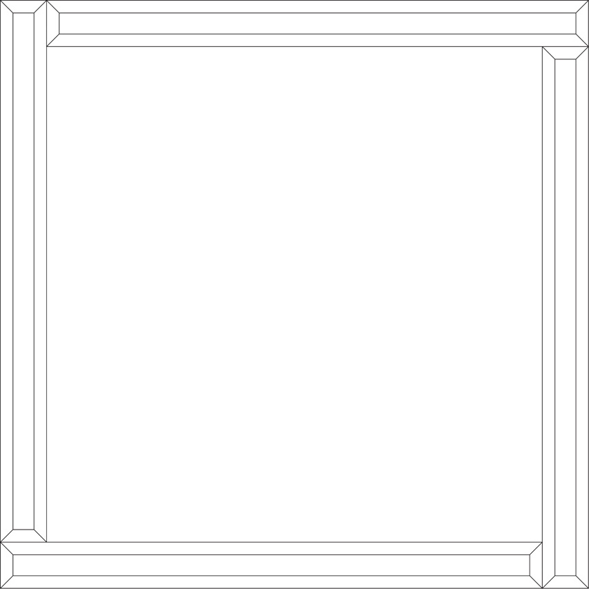 BY 0821 Зеркало с зеркальным обрамлением EVOFORM Style - Вид №1