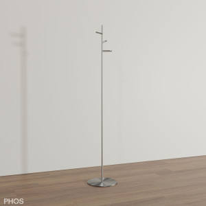 GSTH3VE Вешалка для одежды с 3 вогнутыми крючками, основание: нержавеющая сталь. PHOS