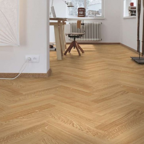 Паркет Ёлка Meister PS 400 Stab Гармония 8042 Дуб Натур с брашью (Текстурированная) 500х100 мм 2300200050 - Вид №3