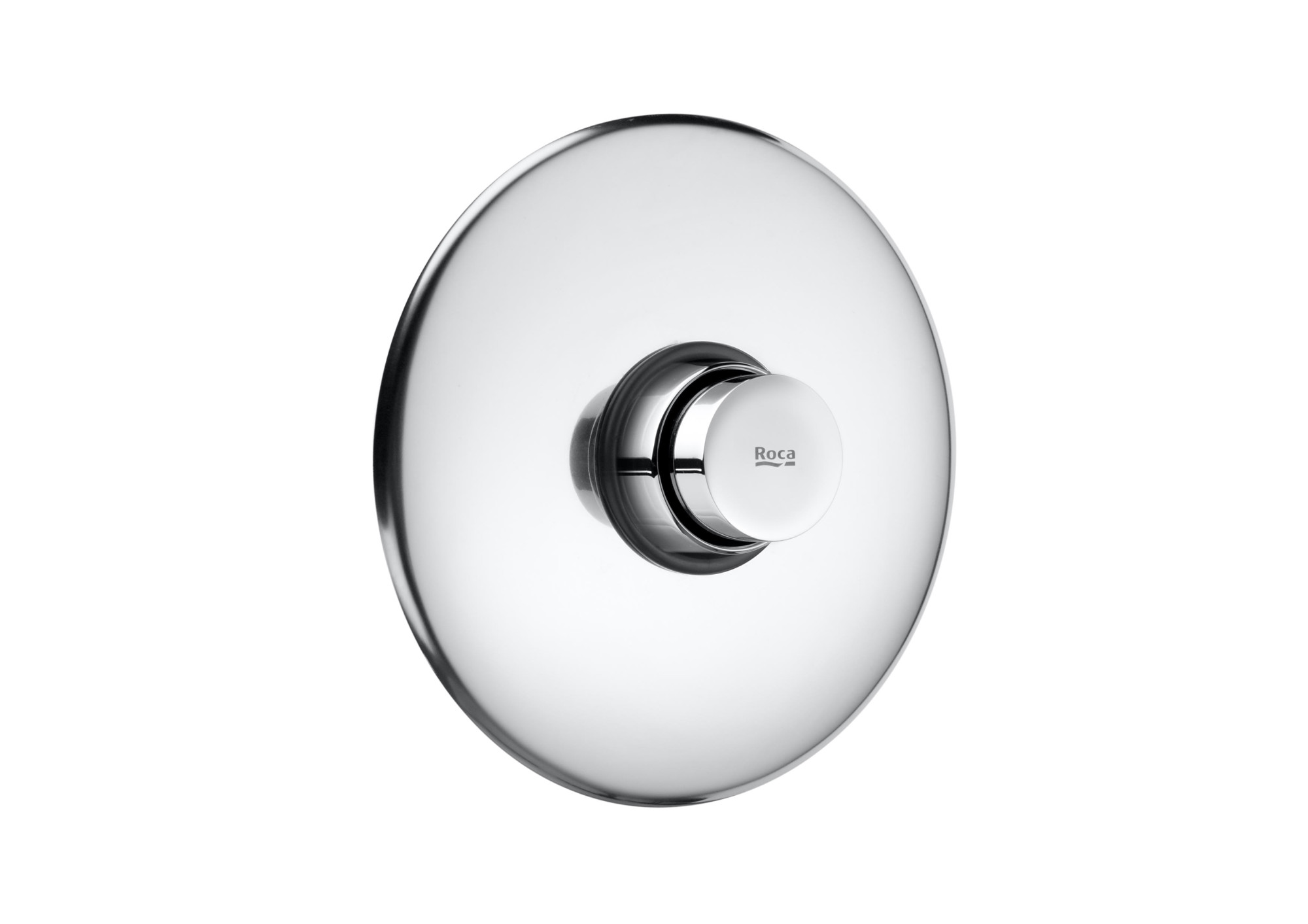 A5A2677C00 Прямой самозакрывающийся смеситель для душа с круглой розеткой ROCA Instant