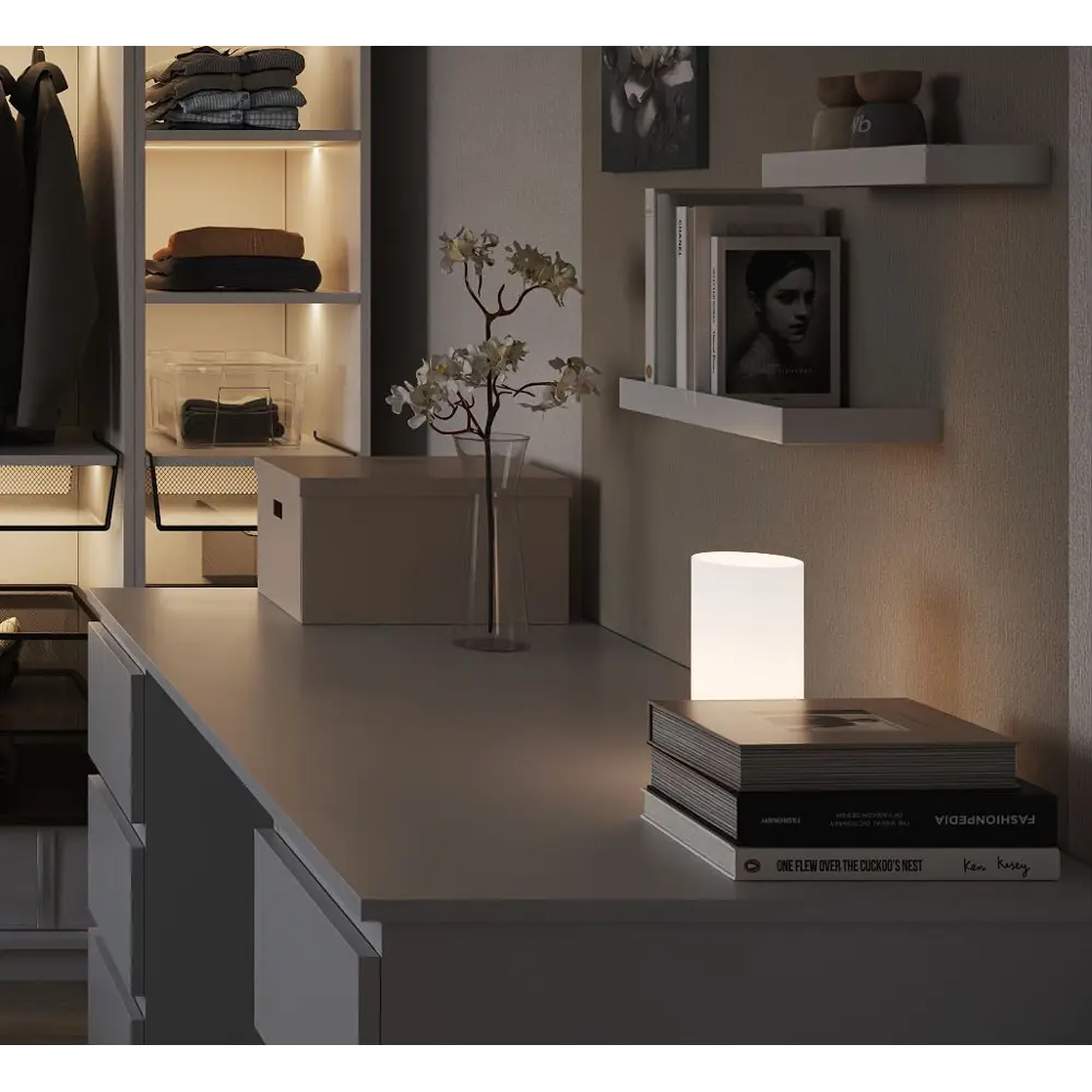 Настольная лампа KREAFORTA «Nausa» цвет белый STLM-2134672 - Вид №4