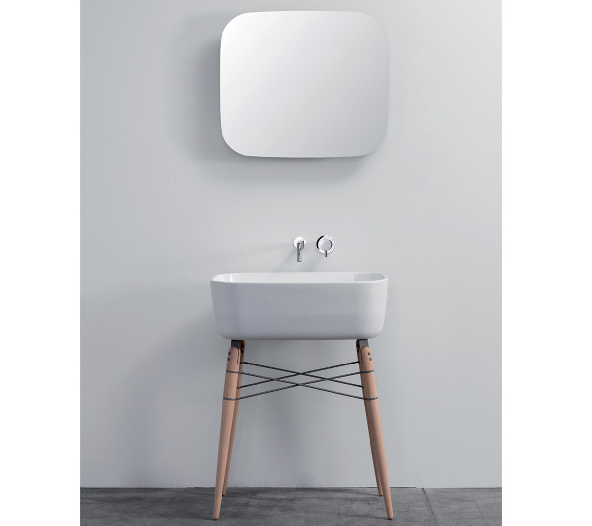 com_RAY Напольная раковина стоящая прямоугольная Ex.T  - Вид №4