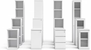 ESTEL GROUP Низкая лакированная тумба для офиса с распашными дверцами Deck