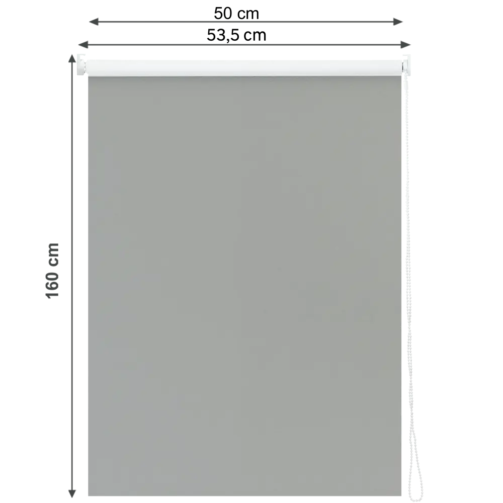 Штора рулонная блэкаут Inspire Santos 50x160 см серая Granit 3 82692238 STLM-2161707 - Вид №2