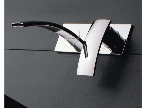 Однорычажный настенный смеситель для раковины с пластиной Zazzeri ARCH-00075085