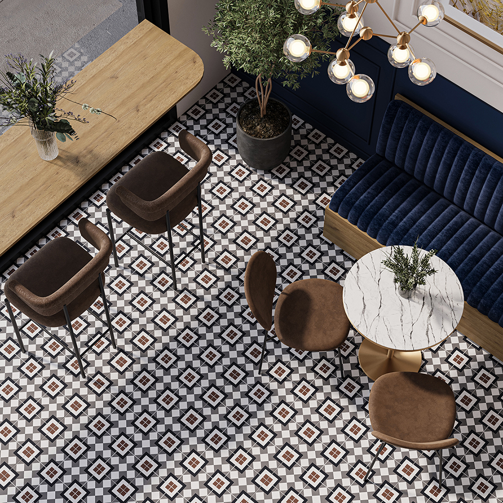 Керамогранит Carpets BRISTOL RED – атмосфера уюта и стиля STP-ST87 INCOLOR - Вид №1