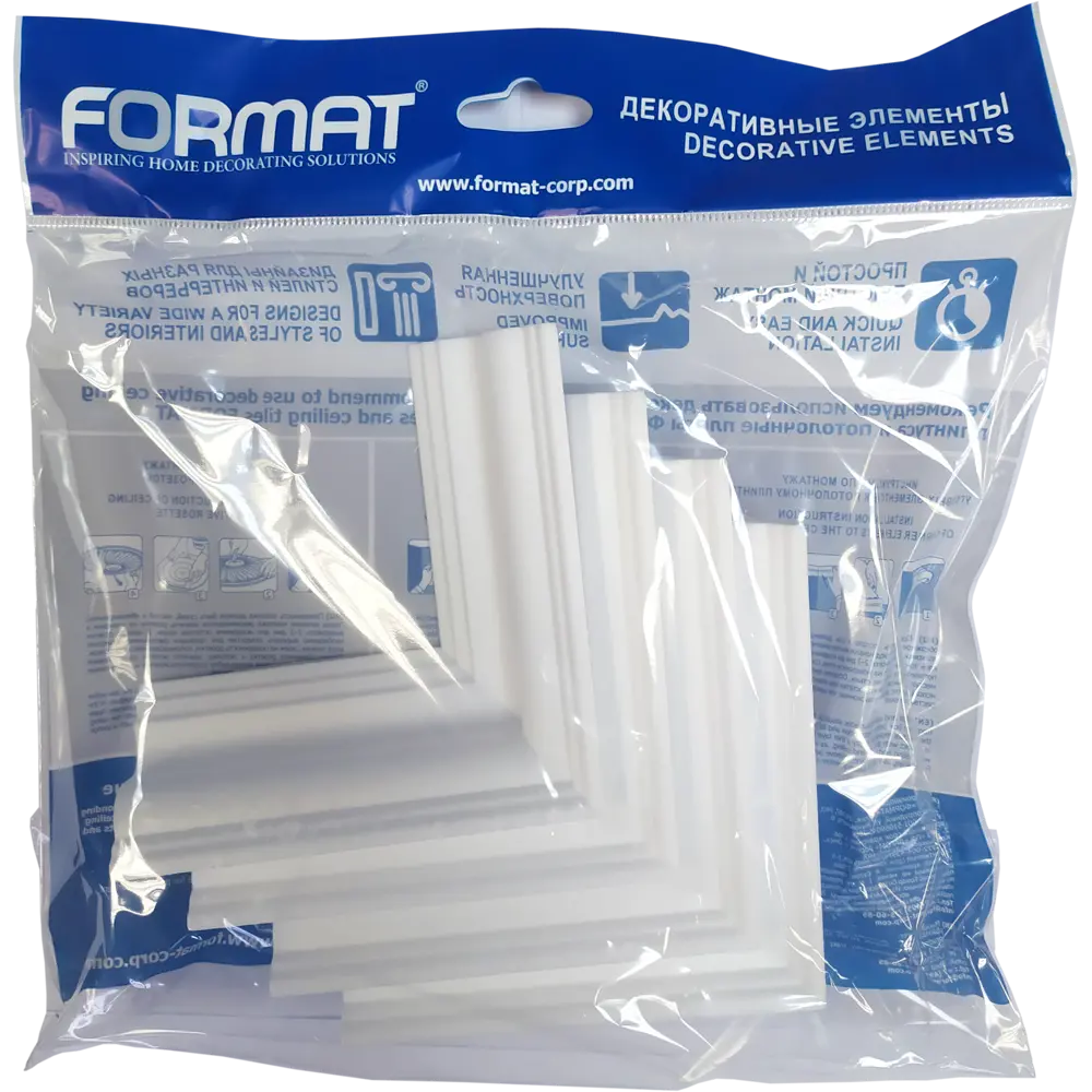 FORMAT 4Е: Декоративный уголок для потолочного плинтуса 82999191 STLM-0038652 - Вид №3