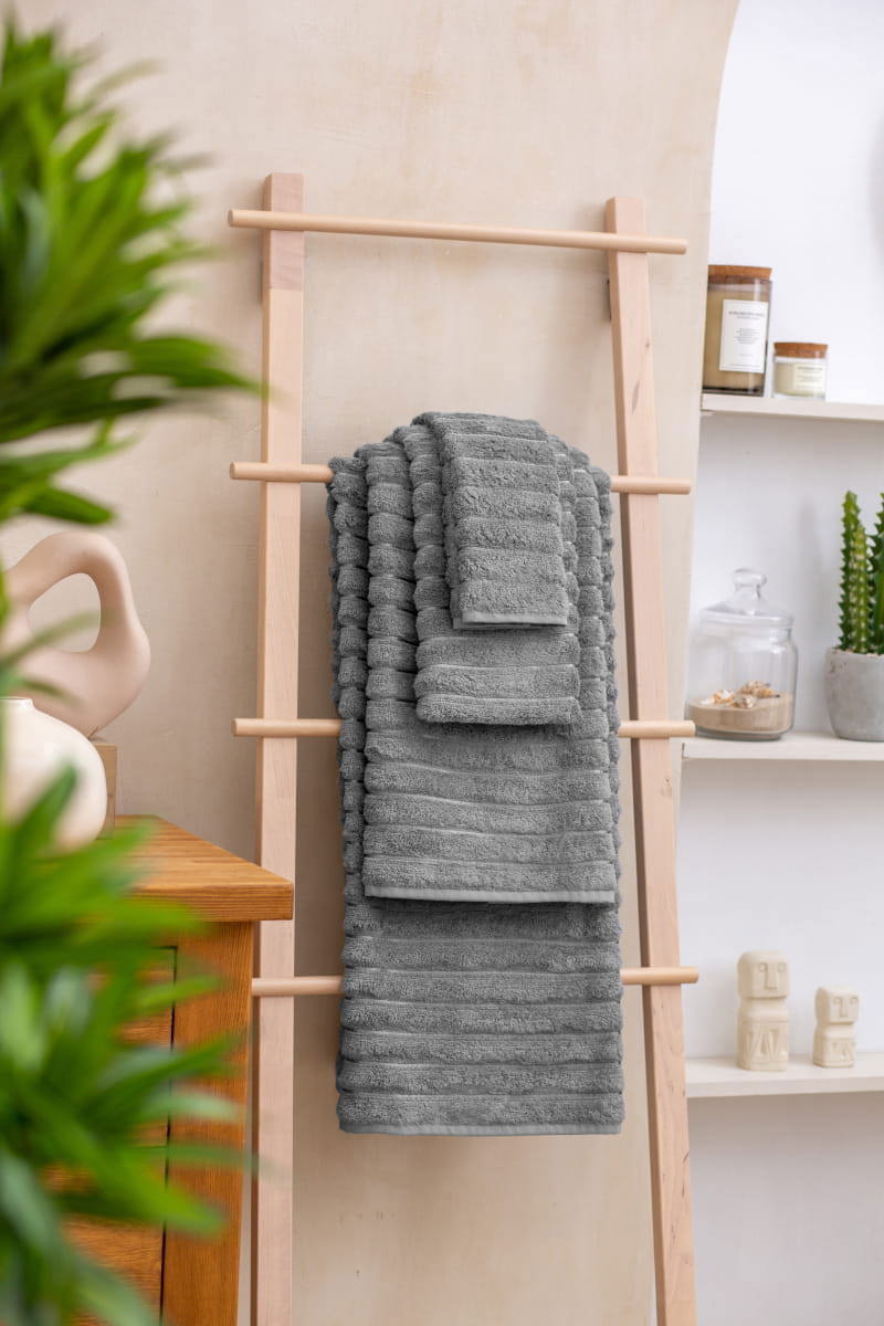 91037447 Полотенце для ванной Arya из бамбука 50x50 см Defna серый STLM-0452108 ARYA HOME