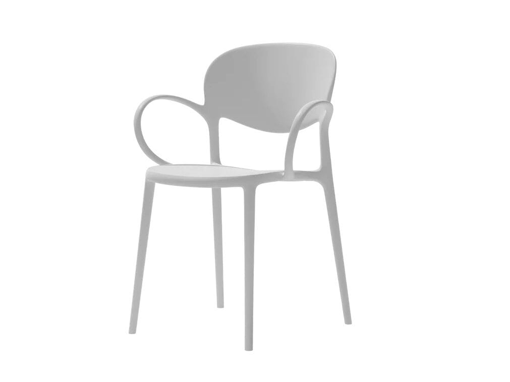 Штабелируемый стул из полипропилена с подлокотниками Connubia ABBY ARCH-00114851