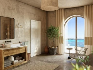 FERREROLEGNO Распашная лакированная деревянная дверь Fl