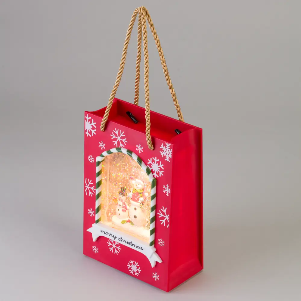 89380294 Электрогирлянда - фигура Подарочный для дома 2 лампы 22 см красный STLM-1383195 Santreyd  - Вид №2