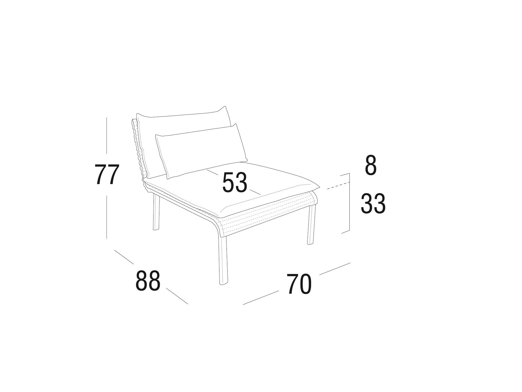 Садовое кресло Roberti KEY WEST ARCH-00080942