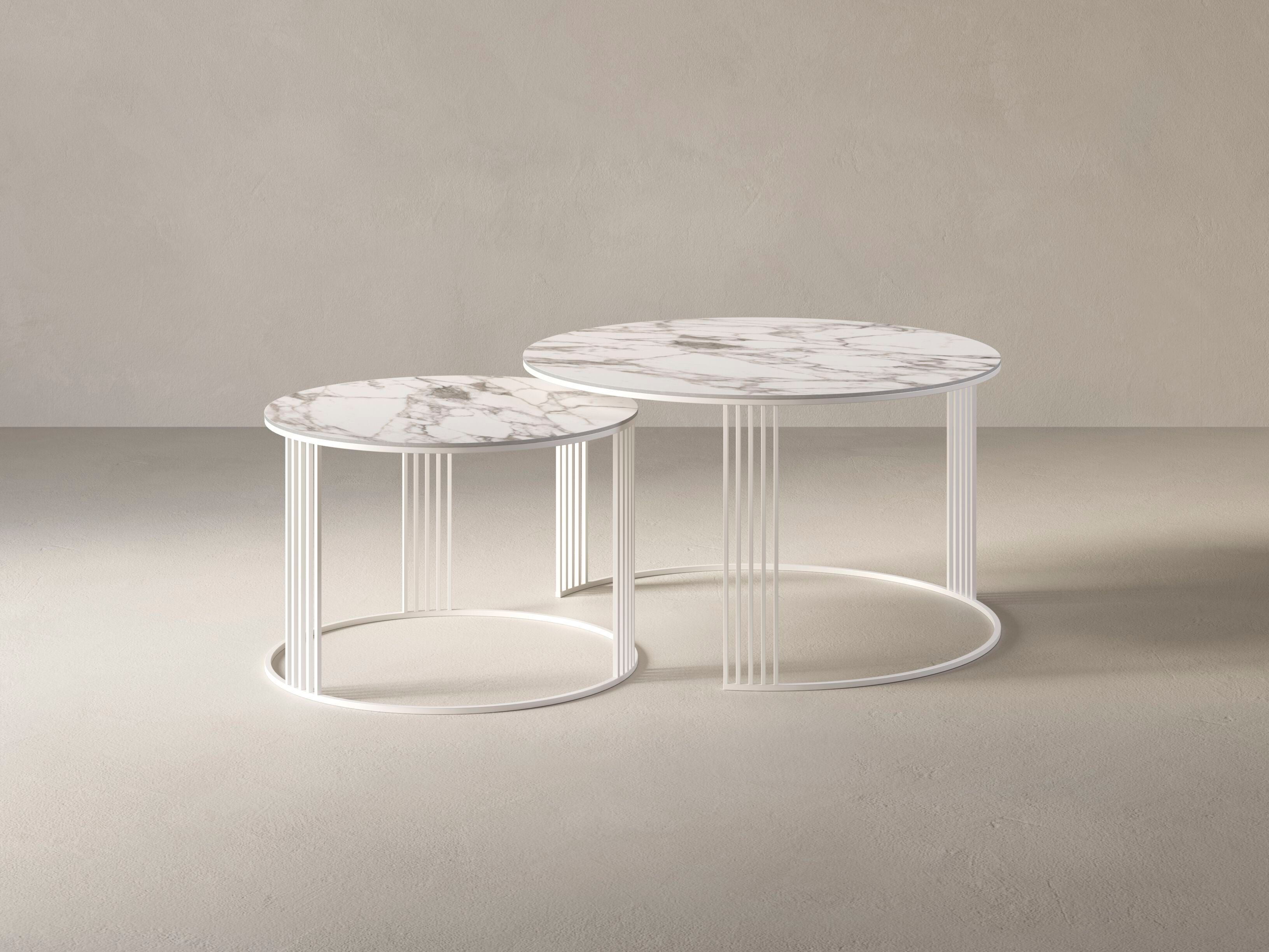 Круглый журнальный столик из керамогранита Casalgrande Padana Convivialis ARCH-00041153