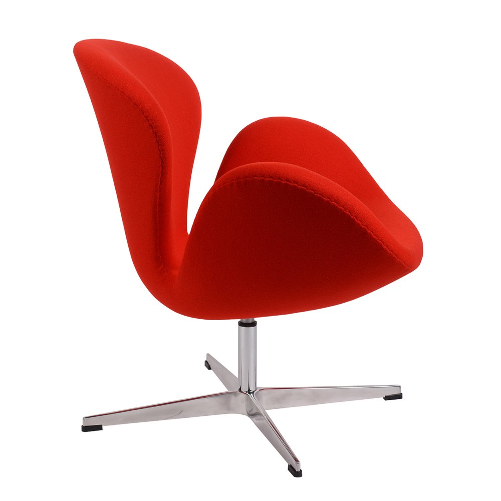 Кресло дизайнерское красное Arne Jacobsen SOHO DESIGN ДИЗАЙНЕРСКИЕ, SWAN 131544 Красный  - Вид №2