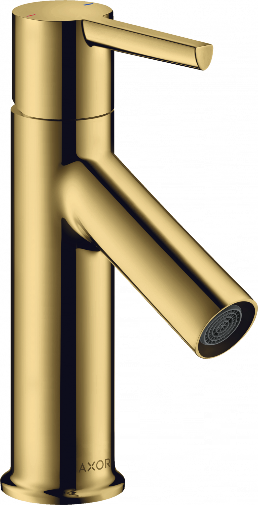 10102990 Смеситель для раковины 80, однорычажный, с рычажной ручкой, для умывальников со сливным гарнитуром AXOR STARCK