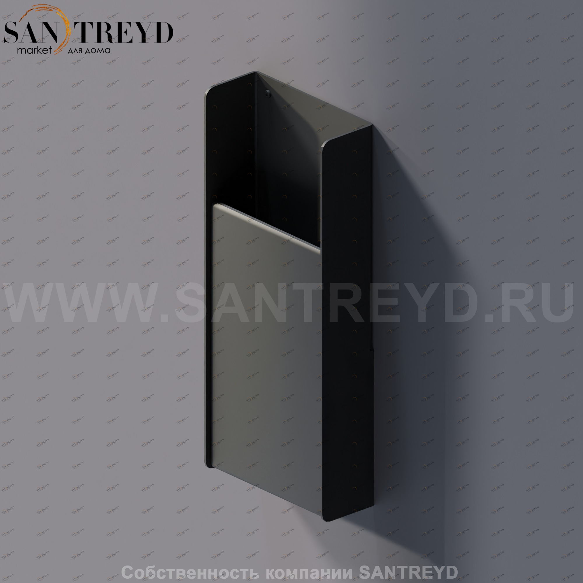 Agape MACH 2 Корзина для мусора черная AMC20942E