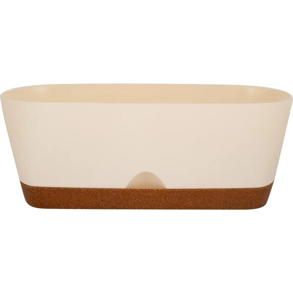 Горшок для цветов Ingreen Wood 25 см л сливочный 89416388 STLM-2103407